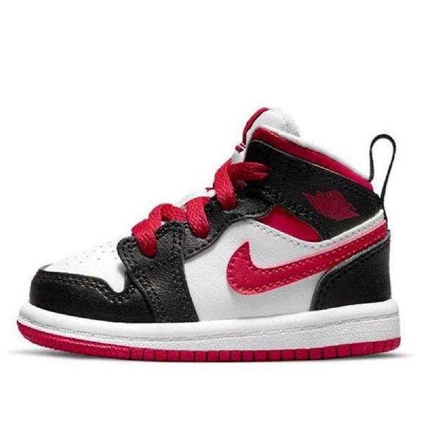 Retro Dětské Basketbalové Boty Nike Air Jordan 1 Mid Tops Td Bílé
