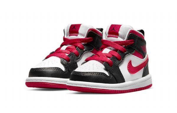Retro Dětské Basketbalové Boty Nike Air Jordan 1 Mid Tops Td Bílé