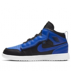 Retro Pánské Basketbalové Boty Nike Air Jordan 1 Mid Tops Alt Ps Černá Modrý