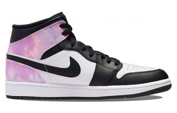 Retro Pánské Basketbalové Boty Nike Air Jordan 1 Mid Tops Se Černá Nachový