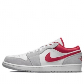 Skate Boty Nike Air Jordan 1 Low Tops Se Pro Muže Světle Šedočervené