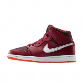 Týmové Boty Nike Air Jordan 1 Mid Tops Pro Muže Červené