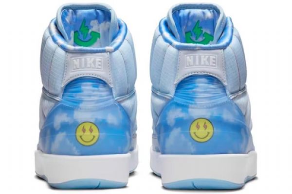 Nike Air Jordan 2 Retro Sp J Balvin Basketbalové Boty Pro Muže Modré