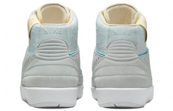 Retro Basketbalové Boty Nike Union La Air Jordan 2 Pro Muže Šedomodré