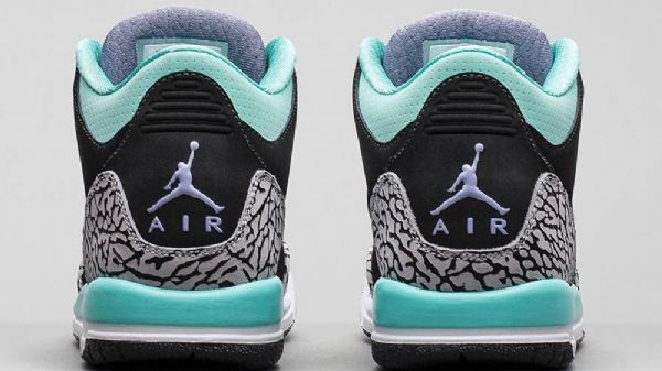 Nike Air Jordan 3 Retro Dívčí Bělené Boty Pro Muže Černá Tyrkysová