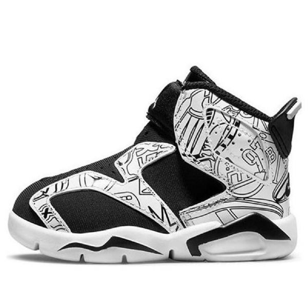 Boty Nike Air Jordan 6 Retro Little Flex Se Td Pro Děti Pro Bílé