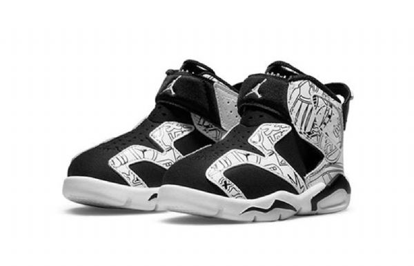 Boty Nike Air Jordan 6 Retro Little Flex Se Td Pro Děti Pro Bílé