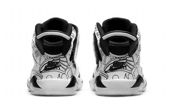 Boty Nike Air Jordan 6 Retro Little Flex Se Td Pro Děti Pro Bílé