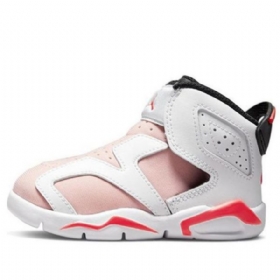 Boty Nike Air Jordan 6 Retro Little Flex Td Pro Děti Růžový Červený Bílý