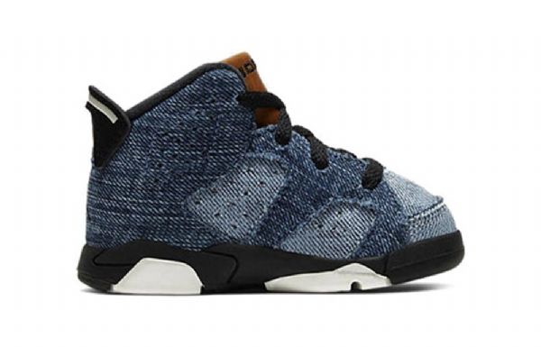 Boty Nike Air Jordan 6 Retro Td Pro Děti Modré