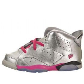 Boty Nike Air Jordan 6 Retro Td Pro Děti Světle Fialové