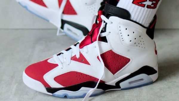 Nike Air Jordan 6 Carmine Boty Pro Muže Burgundy Bílý