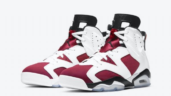 Nike Air Jordan 6 Carmine Boty Pro Muže Burgundy Bílý