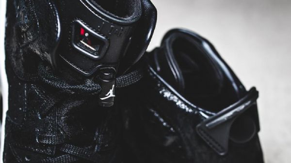 Nike Air Jordan 6 Gg Heiress Semišové Kožené Boty Pro Muže Černé