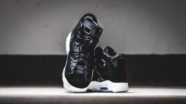 Nike Air Jordan 6 Gg Heiress Semišové Kožené Boty Pro Muže Černé