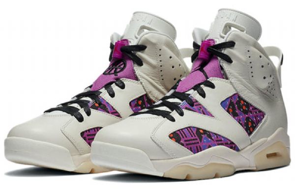 Nike Air Jordan 6 Retro Basketbalové Boty Pro Muže Fialové
