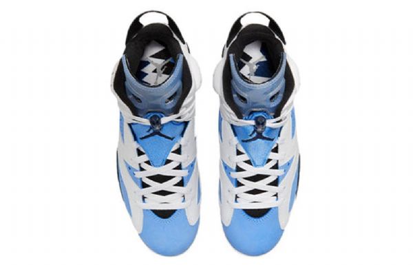 Nike Air Jordan 6 Retro Basketbalové Boty Pro Muže Modrobílé