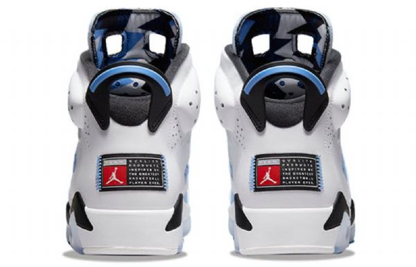 Nike Air Jordan 6 Retro Basketbalové Boty Pro Muže Modrobílé