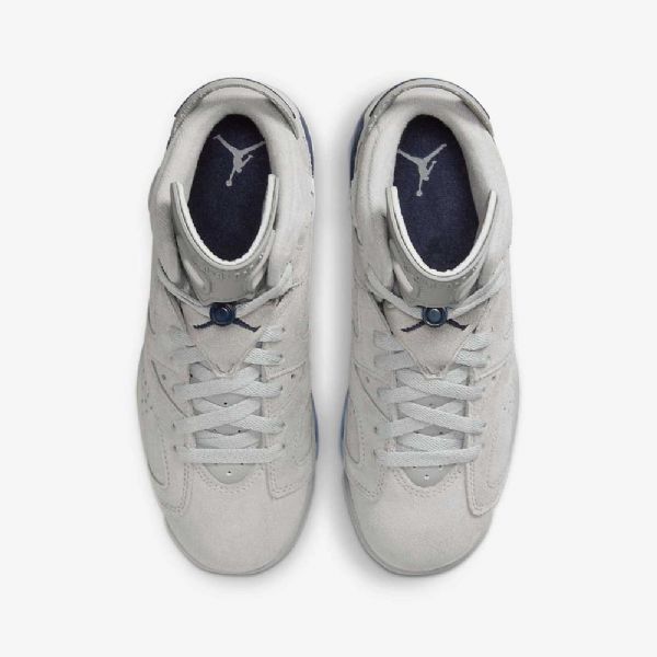 Nike Air Jordan 6 Retro Boty Pro Děti Šedá Tmavě Modrá
