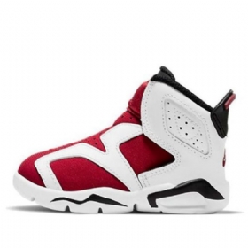 Nike Air Jordan 6 Retro Little Flex Td Basketbalové Boty Pro Děti Pro Bílé