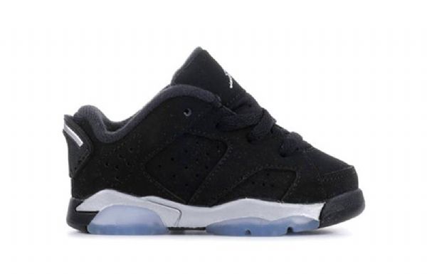 Nike Air Jordan 6 Retro Nízké Td Boty Pro Děti Černé
