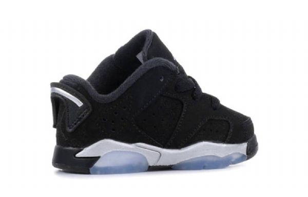 Nike Air Jordan 6 Retro Nízké Td Boty Pro Děti Černé