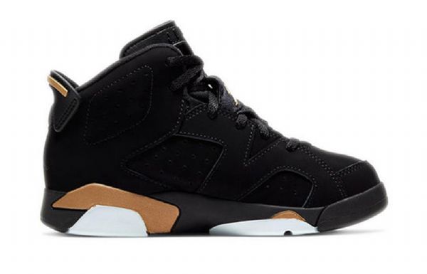 Nike Air Jordan 6 Retro Se Ps Basketbalové Boty Pro Děti Černé