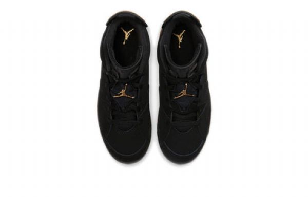 Nike Air Jordan 6 Retro Se Ps Basketbalové Boty Pro Děti Černé