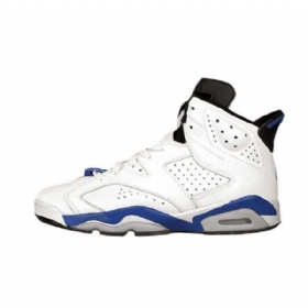 Nike Air Jordan 6 Retro Sportovní Boty Pro Muže Bílá Modrá