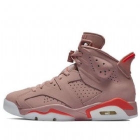 Nike Aleali May Air Jordan 6 Retro Basketbalové Boty Pro Ženy Růžové