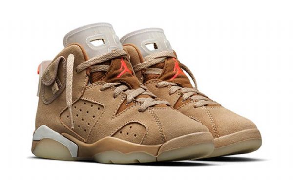 Nike Travis Scott Air Jordan 6 Retro Ps Basketbalové Boty Pro Muže Khaki