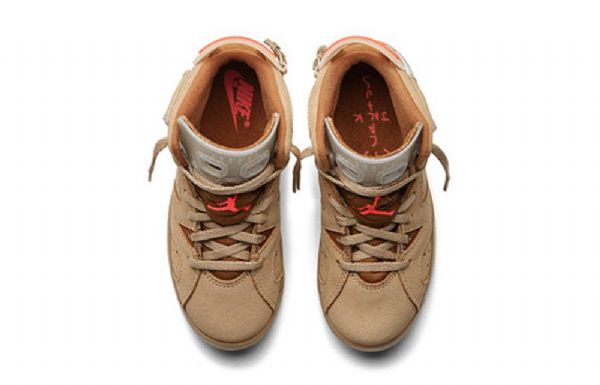 Nike Travis Scott Air Jordan 6 Retro Ps Basketbalové Boty Pro Muže Khaki