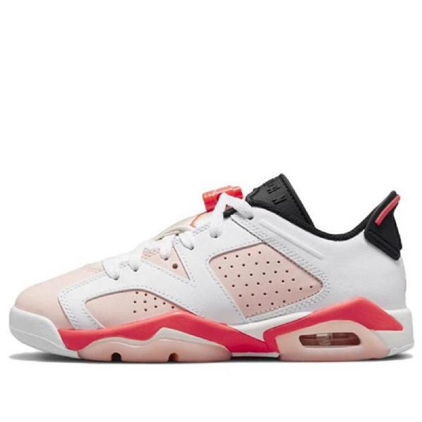 Pánské Basketbalové Boty Nike Air Jordan 6 Low Tops Gs Atmosphere Retro Bílý Růžový