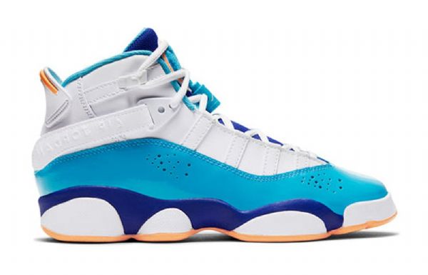 Pánské Basketbalové Boty Nike Air Jordan 6 Rings Gs Modrobílé