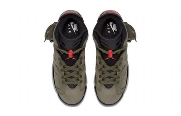 Pánské Basketbalové Boty Nike Travis Scott Air Jordan 6 Retro Gs Olive Zelená