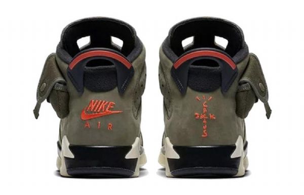 Pánské Basketbalové Boty Nike Travis Scott Air Jordan 6 Retro Gs Olive Zelená