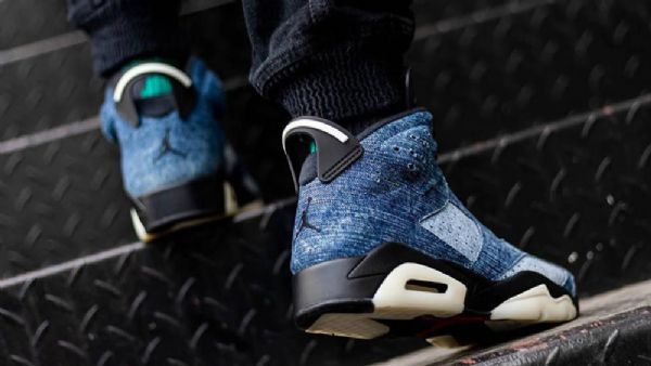 Pánské Boty Nike Air Jordan 6 Washed Modrý