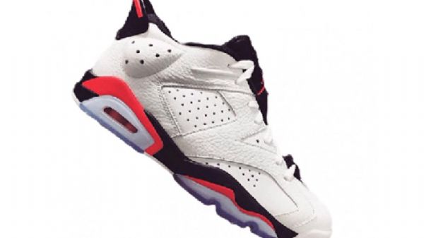 Pánské Infračervené Boty Nike Air Jordan 6 Low Tops Bílý Červený