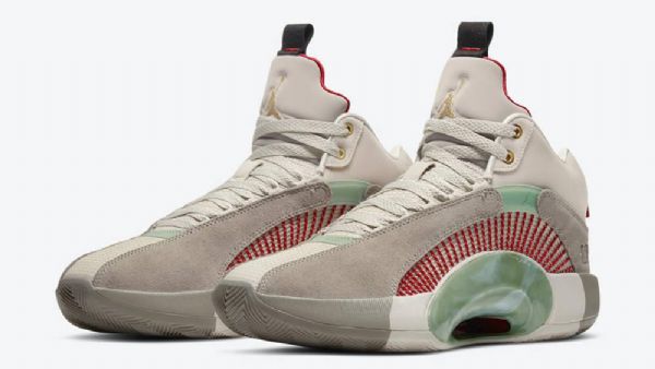 Nike Clot Jordan Retro 35 Sp Warrior Jade Boty Pro Muže Šedé