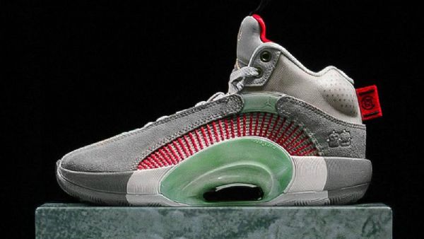 Nike Clot Jordan Retro 35 Sp Warrior Jade Boty Pro Muže Šedé