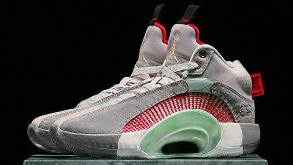 Nike Clot Jordan Retro 35 Sp Warrior Jade Boty Pro Muže Šedé