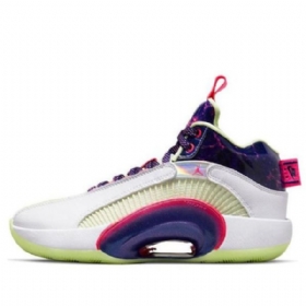Pánské Basketbalové Boty Nike Luka Doncic Air Jordan 35 Low Tops Gs Fialová Zelená Bílá