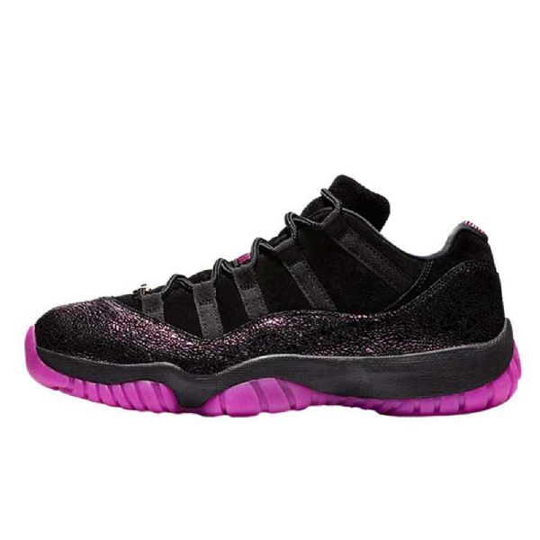Dámské Boty Nike Air Jordan 11 Low Tops Rook To Queen Černá Nachový