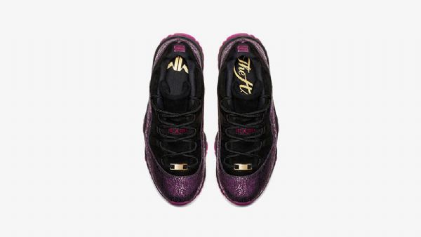 Dámské Boty Nike Air Jordan 11 Low Tops Rook To Queen Černá Nachový