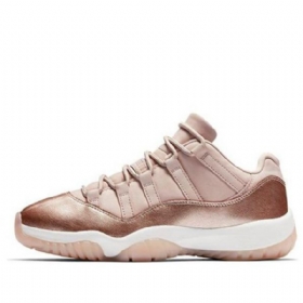 Nike Air Jordan 11 Nízké Retro Basketbalové Boty Pro Ženy Růžové Zlato