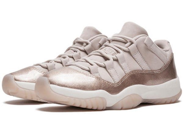 Nike Air Jordan 11 Nízké Retro Basketbalové Boty Pro Ženy Růžové Zlato