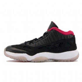 Nike Air Jordan 11 Nízké Topy Tj. Široké Boty Pro Muže Černé