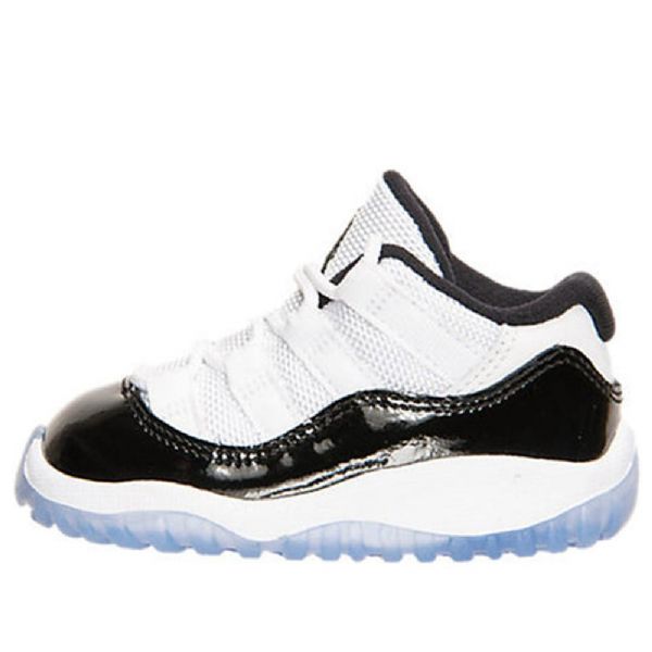 Nike Air Jordan 11 Retro Low Tops Bt Basketbalové Boty Pro Děti Černá Bílý