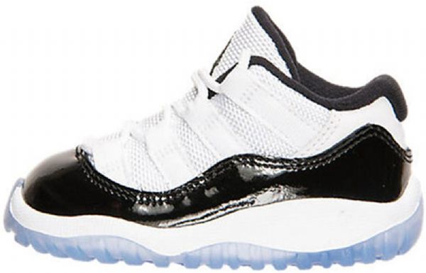 Nike Air Jordan 11 Retro Low Tops Bt Basketbalové Boty Pro Děti Černá Bílý