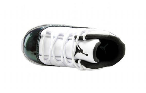 Nike Air Jordan 11 Retro Low Tops Td Basketbalové Boty Pro Děti Bílá Zelená